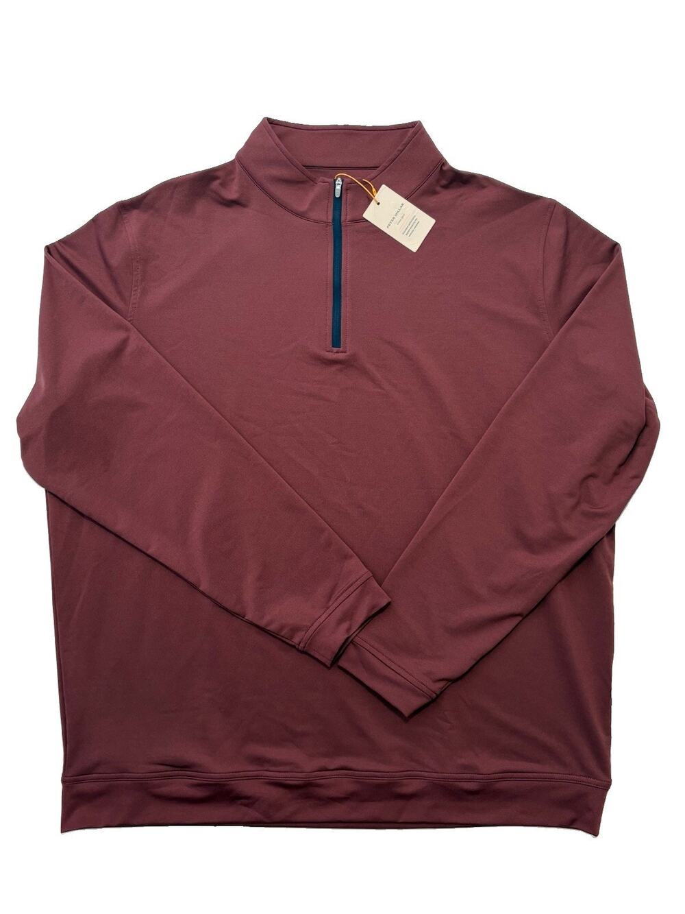 Peter Millar Crown Sport Perth Performance Quarter Zip Sweater Size XXL Burgundy